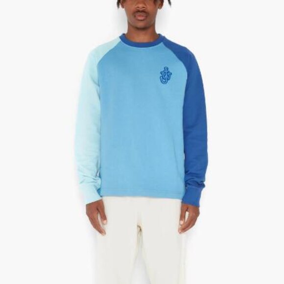 BNWT AW22 J.W.ANDERSON RAGLAN COLOUR BLOCK SWEATSHIRT L - Picture 1 of 12